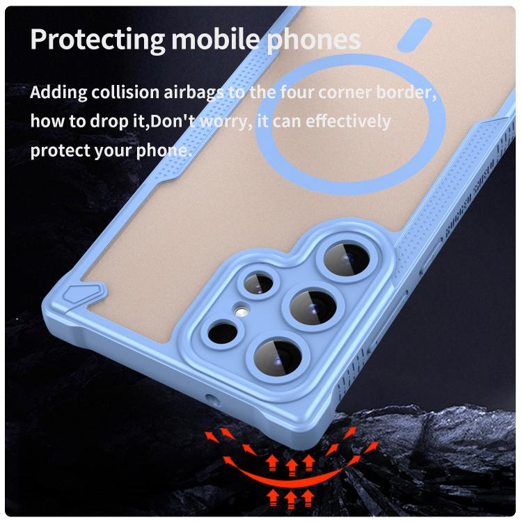 For Samsung Galaxy S23 Ultra 5G Armor Glaze MagSafe Magnetic Phone Case