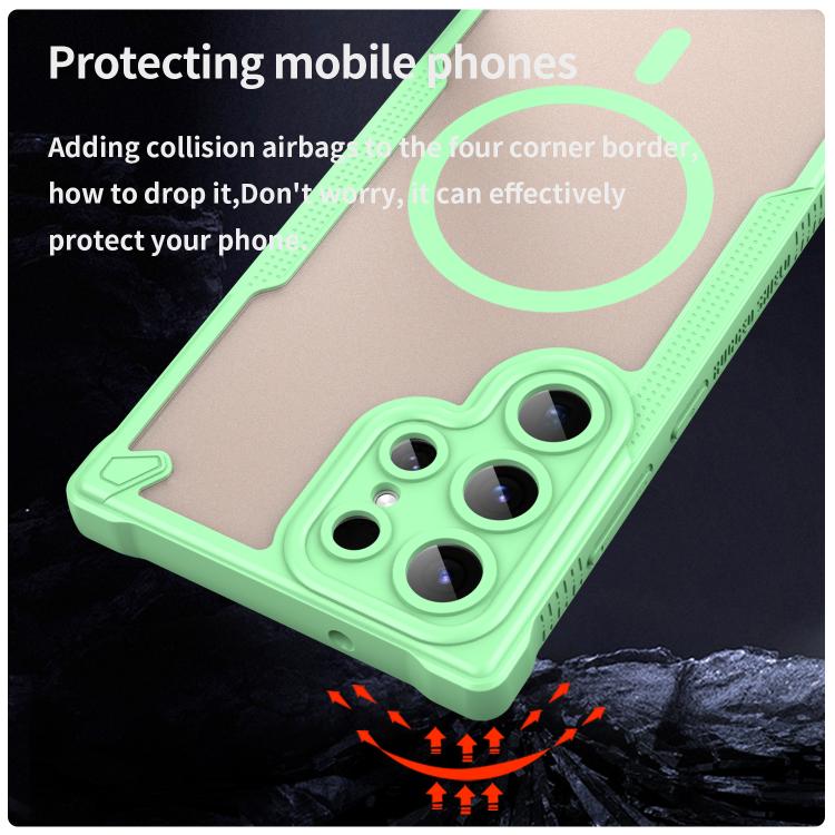 For Samsung Galaxy S23 Ultra 5G Armor Glaze MagSafe Magnetic Phone Case