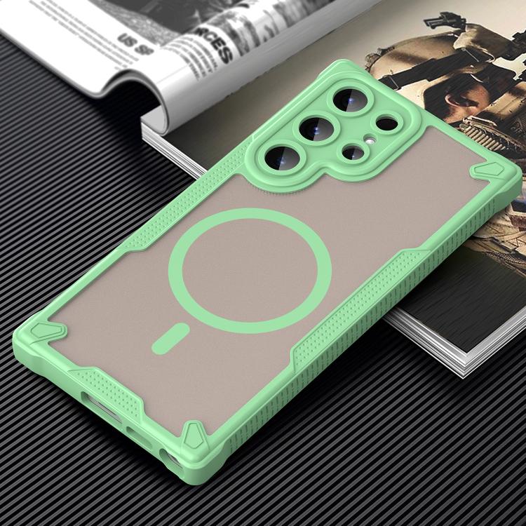 For Samsung Galaxy S23 Ultra 5G Armor Glaze MagSafe Magnetic Phone Case