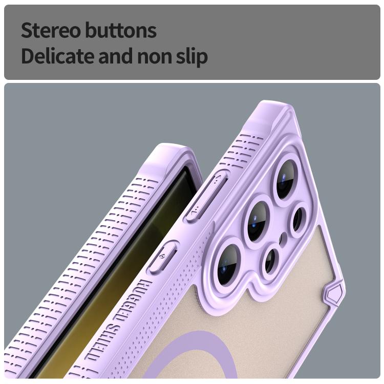 For Samsung Galaxy S23 Ultra 5G Armor Glaze MagSafe Magnetic Phone Case