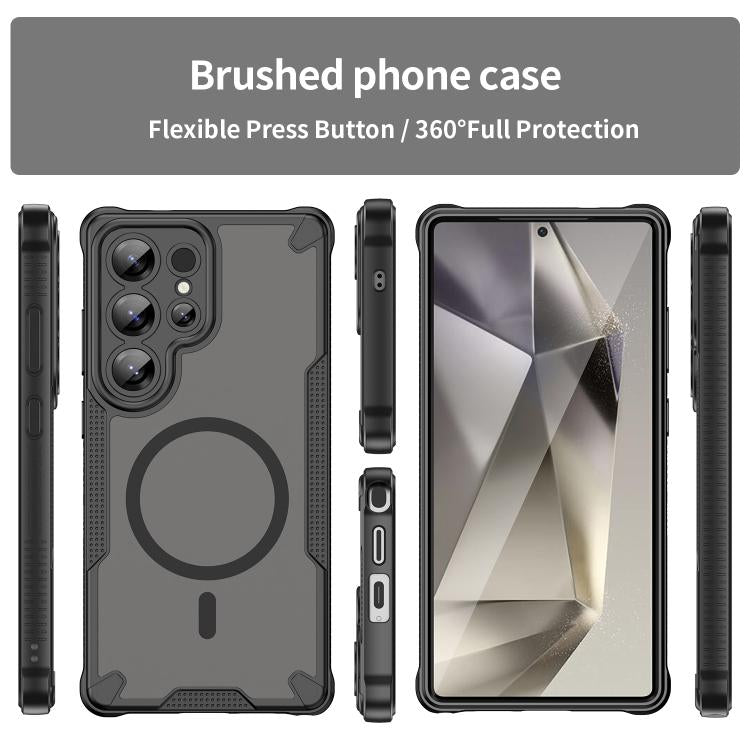 For Samsung Galaxy S25 Ultra 5G Armor Glaze MagSafe Magnetic Phone Case