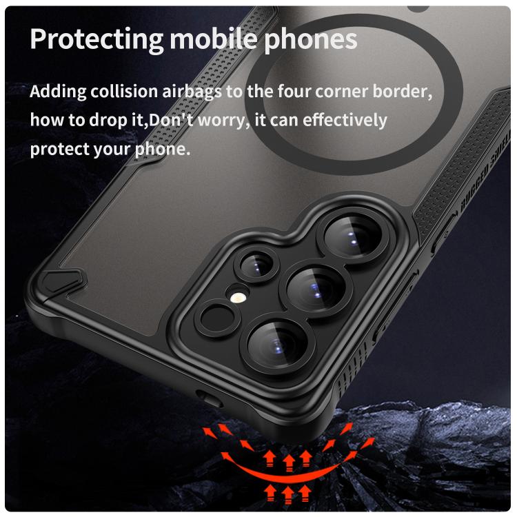 For Samsung Galaxy S25 Ultra 5G Armor Glaze MagSafe Magnetic Phone Case