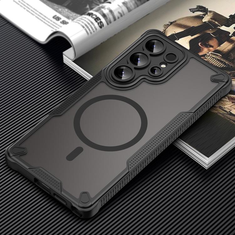 For Samsung Galaxy S25 Ultra 5G Armor Glaze MagSafe Magnetic Phone Case