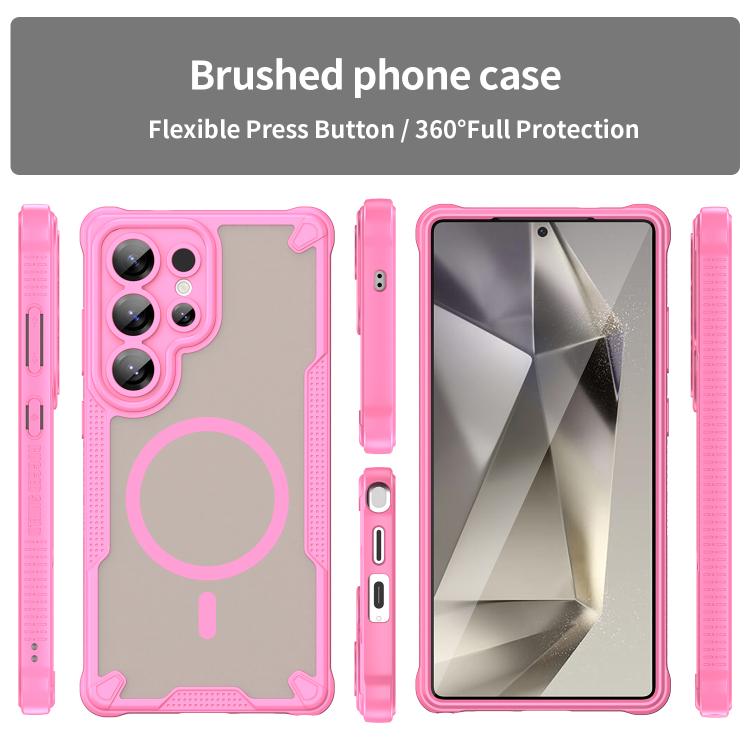 For Samsung Galaxy S25 Ultra 5G Armor Glaze MagSafe Magnetic Phone Case