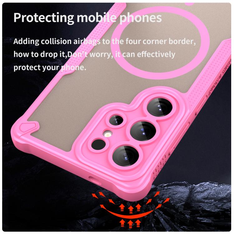 For Samsung Galaxy S25 Ultra 5G Armor Glaze MagSafe Magnetic Phone Case
