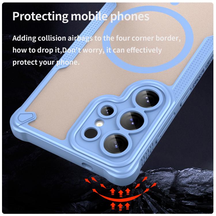 For Samsung Galaxy S25 Ultra 5G Armor Glaze MagSafe Magnetic Phone Case
