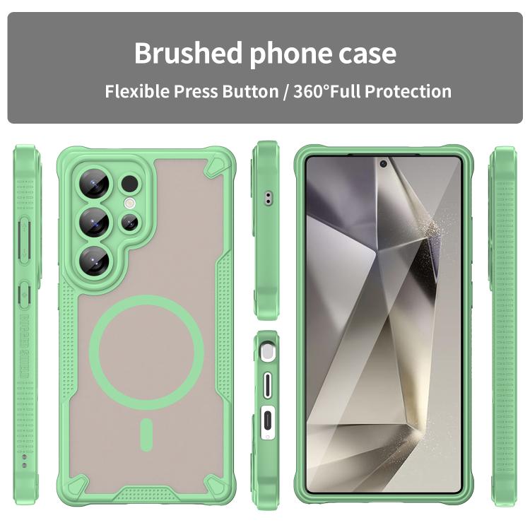 For Samsung Galaxy S25 Ultra 5G Armor Glaze MagSafe Magnetic Phone Case