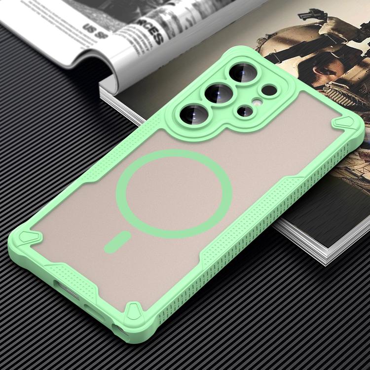 For Samsung Galaxy S25 Ultra 5G Armor Glaze MagSafe Magnetic Phone Case