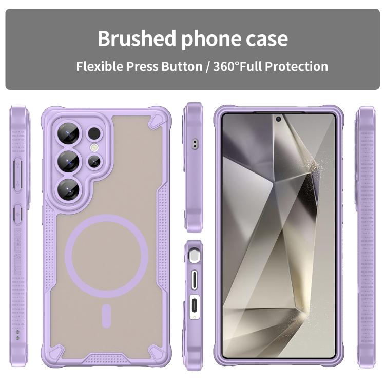 For Samsung Galaxy S25 Ultra 5G Armor Glaze MagSafe Magnetic Phone Case