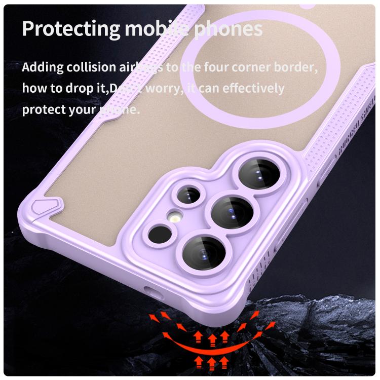 For Samsung Galaxy S25 Ultra 5G Armor Glaze MagSafe Magnetic Phone Case