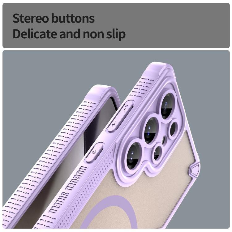 For Samsung Galaxy S25 Ultra 5G Armor Glaze MagSafe Magnetic Phone Case