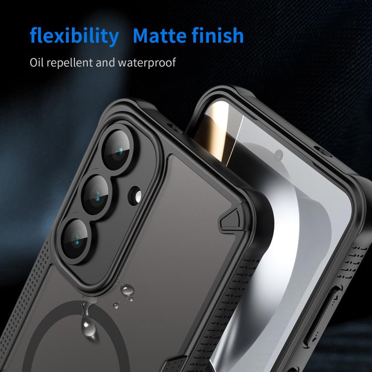 For Samsung Galaxy S25 FE 5G Armor Glaze MagSafe Magnetic Phone Case