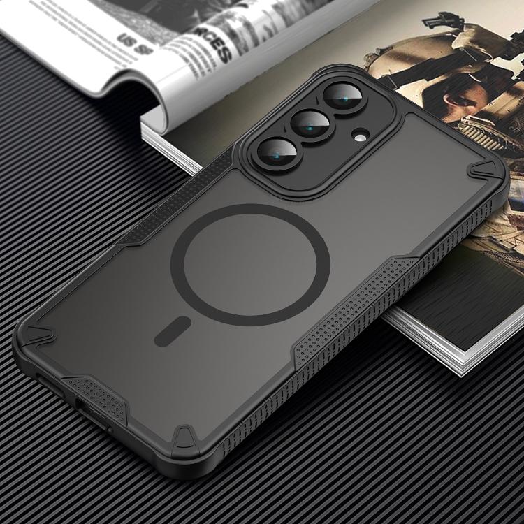 For Samsung Galaxy S25 FE 5G Armor Glaze MagSafe Magnetic Phone Case