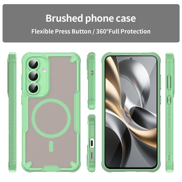 For Samsung Galaxy S25 FE 5G Armor Glaze MagSafe Magnetic Phone Case