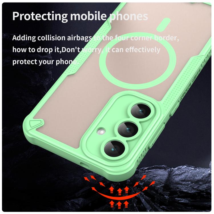 For Samsung Galaxy S25 FE 5G Armor Glaze MagSafe Magnetic Phone Case