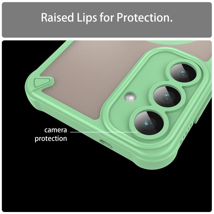 For Samsung Galaxy S25 FE 5G Armor Glaze MagSafe Magnetic Phone Case