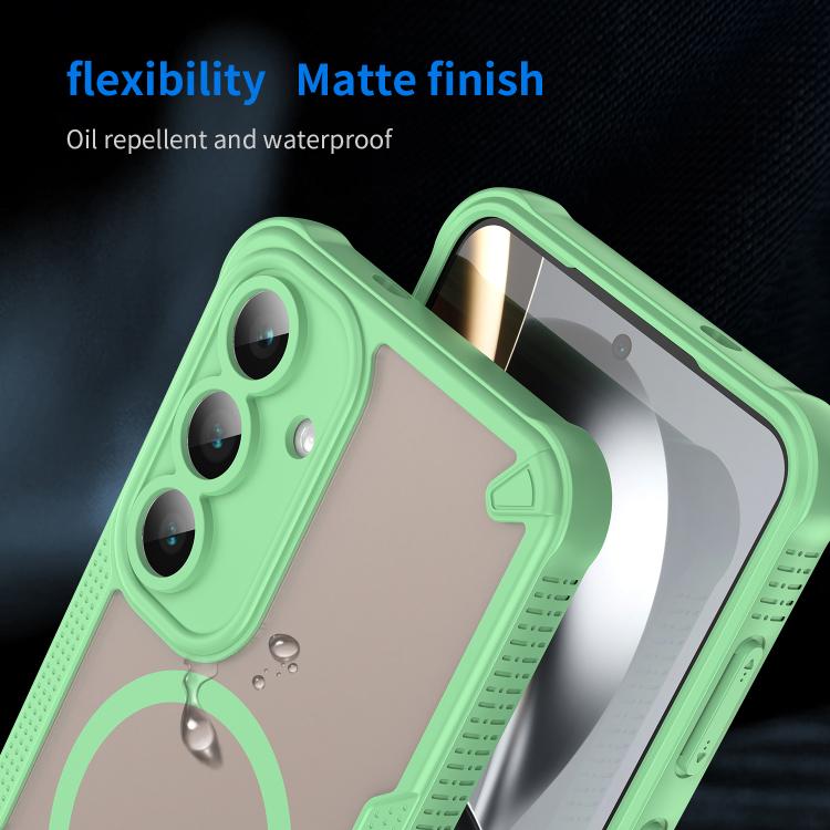 For Samsung Galaxy S25 FE 5G Armor Glaze MagSafe Magnetic Phone Case