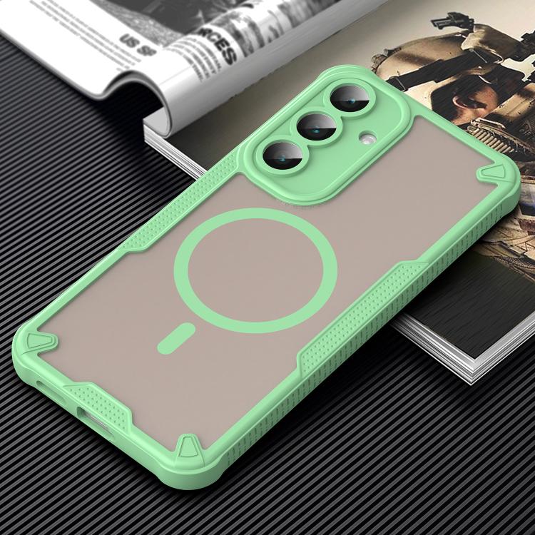 For Samsung Galaxy S25 FE 5G Armor Glaze MagSafe Magnetic Phone Case