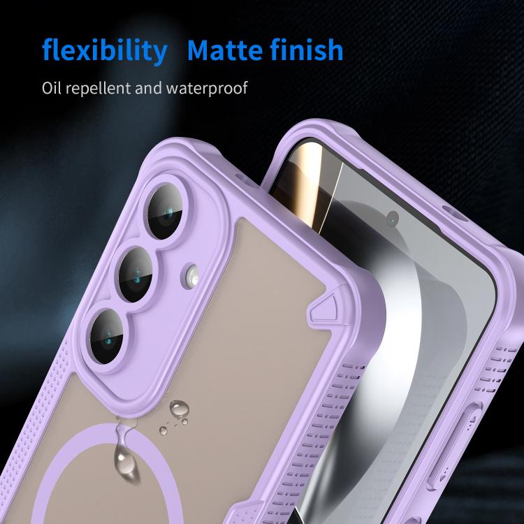 For Samsung Galaxy S25 FE 5G Armor Glaze MagSafe Magnetic Phone Case