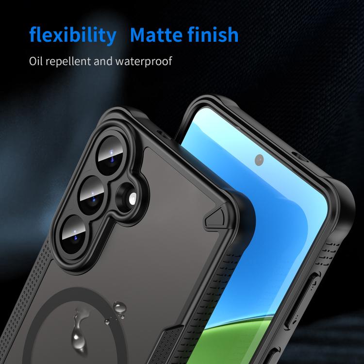 For Samsung Galaxy S26+ 5G Armor Glaze MagSafe Magnetic Phone Case