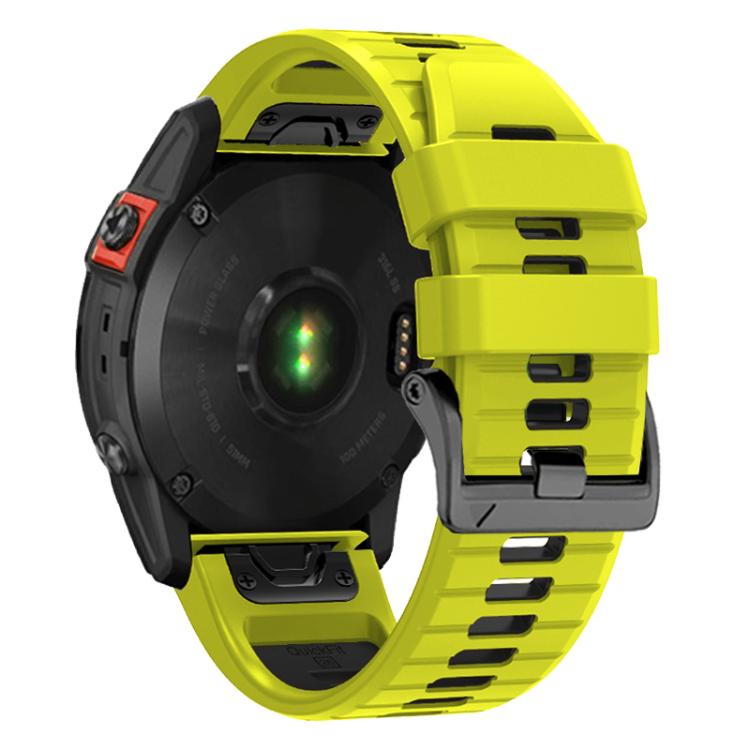 For Garmin 26mm Two Color Screw Buckle Quick Release Silicone Watch Band