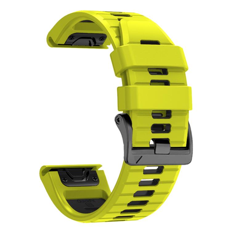 For Garmin 26mm Two Color Screw Buckle Quick Release Silicone Watch Band