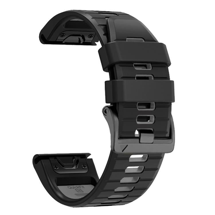 For Garmin 22mm Two Color Screw Buckle Quick Release Silicone Watch Band