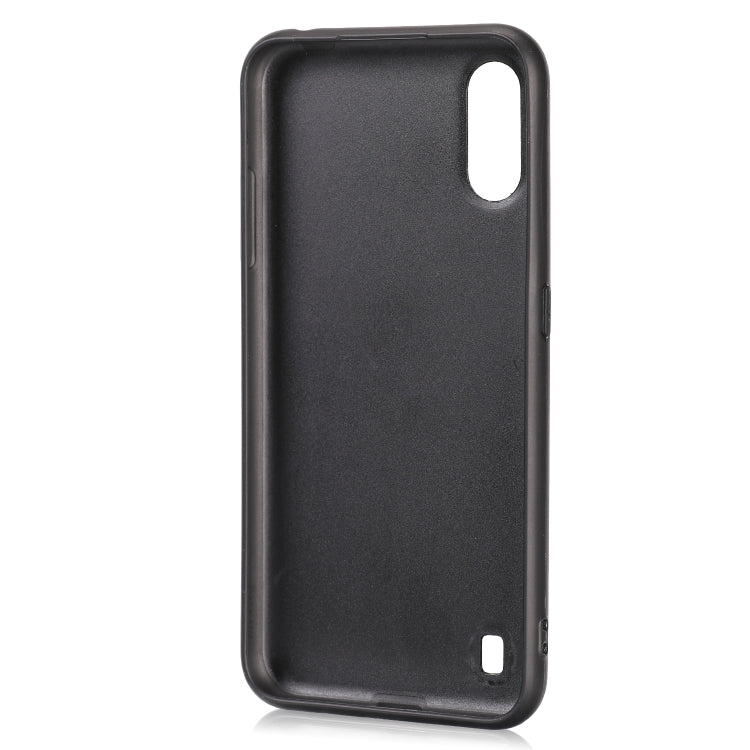 For Samsung Galaxy A01 / M01 Crazy Horse Textured Calfskin PU+PC+TPU Case