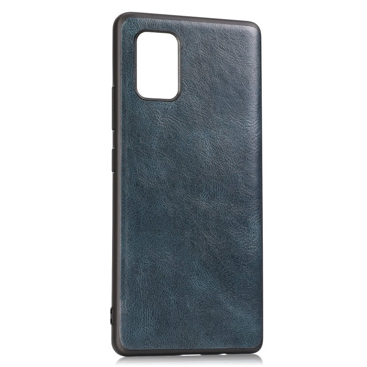 For Samsung Galaxy A71 5G Crazy Horse Textured Calfskin PU+PC+TPU Case