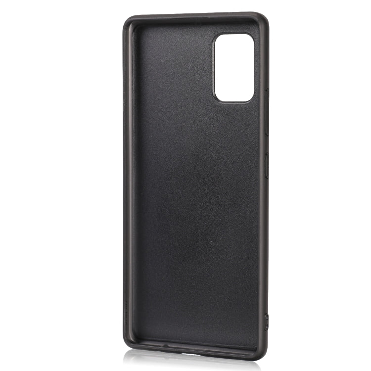 For Samsung Galaxy A71 5G Crazy Horse Textured Calfskin PU+PC+TPU Case
