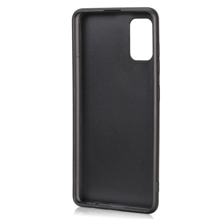 For Samsung Galaxy A41 (EU) Crazy Horse Textured Calfskin PU+PC+TPU Case
