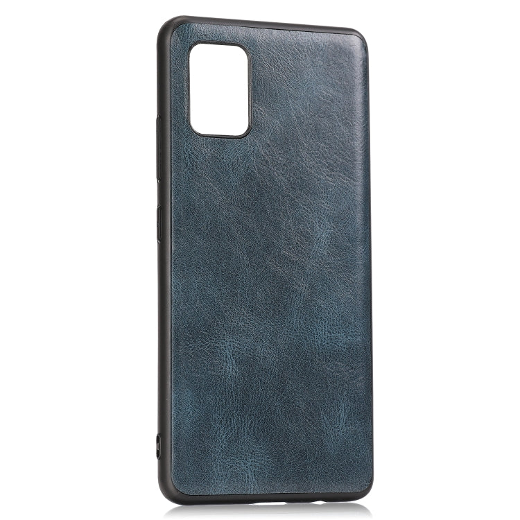 For Samsung Galaxy A51 5G Crazy Horse Textured Calfskin PU+PC+TPU Case