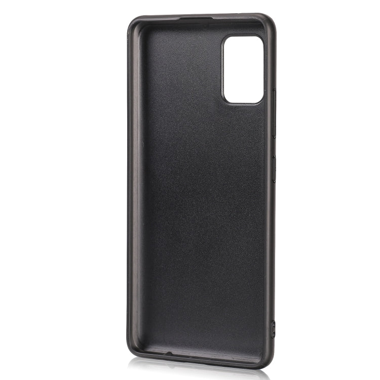 For Samsung Galaxy A51 5G Crazy Horse Textured Calfskin PU+PC+TPU Case