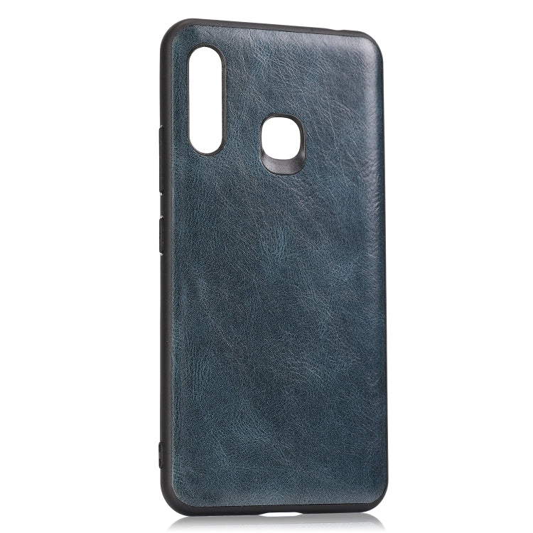 For Samsung Galaxy A70e Crazy Horse Textured Calfskin PU+PC+TPU Case