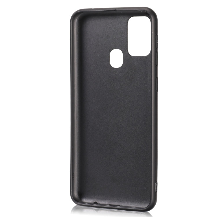 For Samsung Galaxy M31 Crazy Horse Textured Calfskin PU+PC+TPU Case