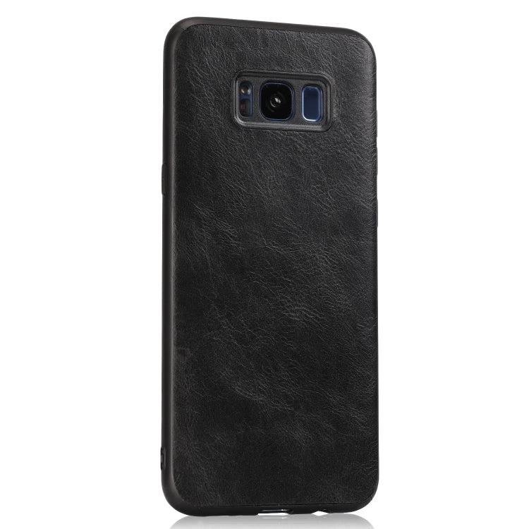 For Samsung Galaxy S8 Plus Crazy Horse Textured Calfskin PU+PC+TPU Case