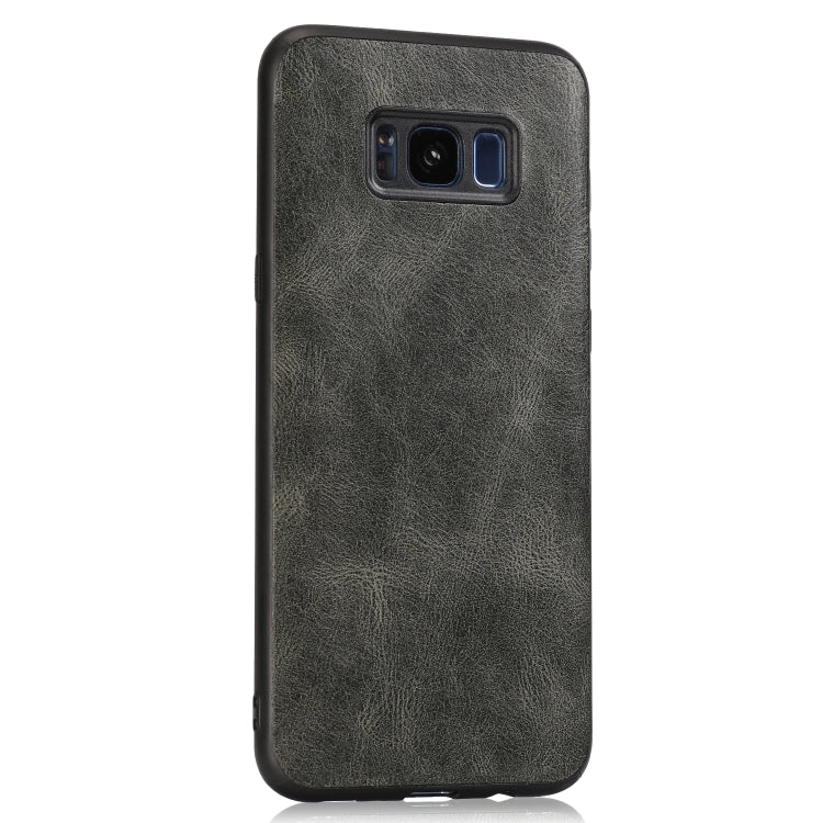 For Samsung Galaxy S8 Plus Crazy Horse Textured Calfskin PU+PC+TPU Case