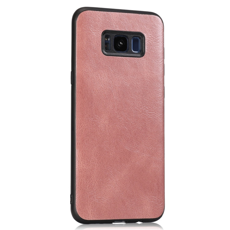 For Samsung Galaxy S8 Plus Crazy Horse Textured Calfskin PU+PC+TPU Case