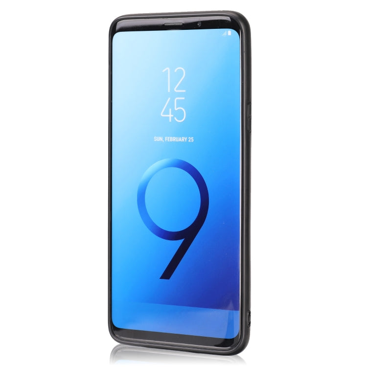 For Samsung Galaxy S9 Plus Crazy Horse Textured Calfskin PU+PC+TPU Case