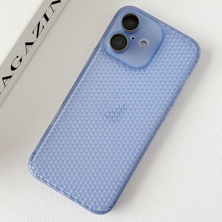 For iPhone 16 Plus Ice Cream Dream Network Cooling PC Phone Case with Lens Film