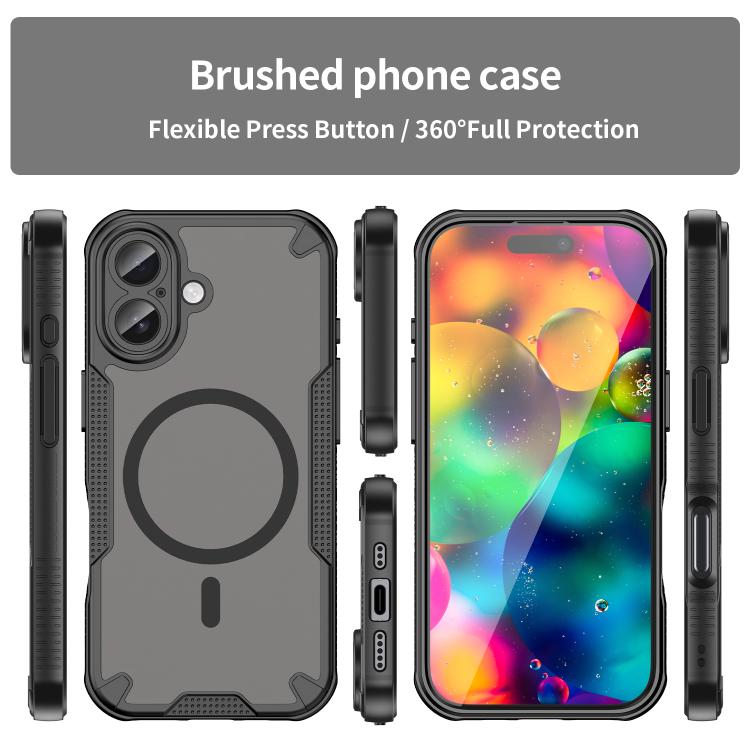 For iPhone 17 Armor Glaze MagSafe Magnetic Phone Case