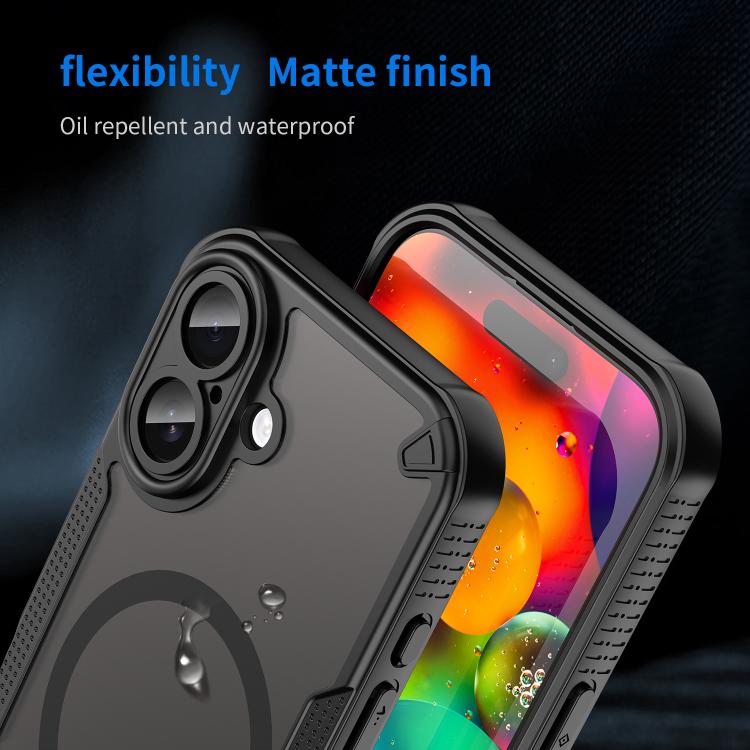 For iPhone 17 Armor Glaze MagSafe Magnetic Phone Case