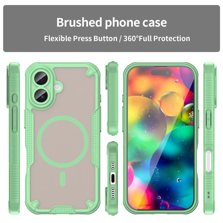For iPhone 17 Armor Glaze MagSafe Magnetic Phone Case