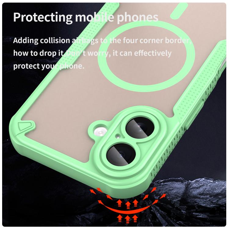 For iPhone 17 Armor Glaze MagSafe Magnetic Phone Case