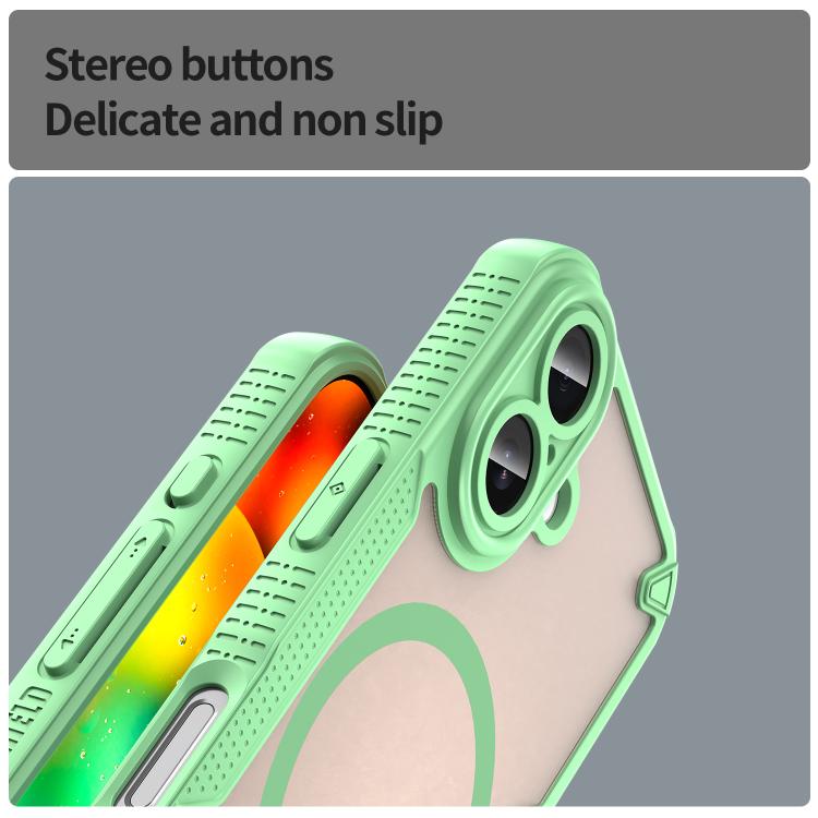 For iPhone 17 Armor Glaze MagSafe Magnetic Phone Case