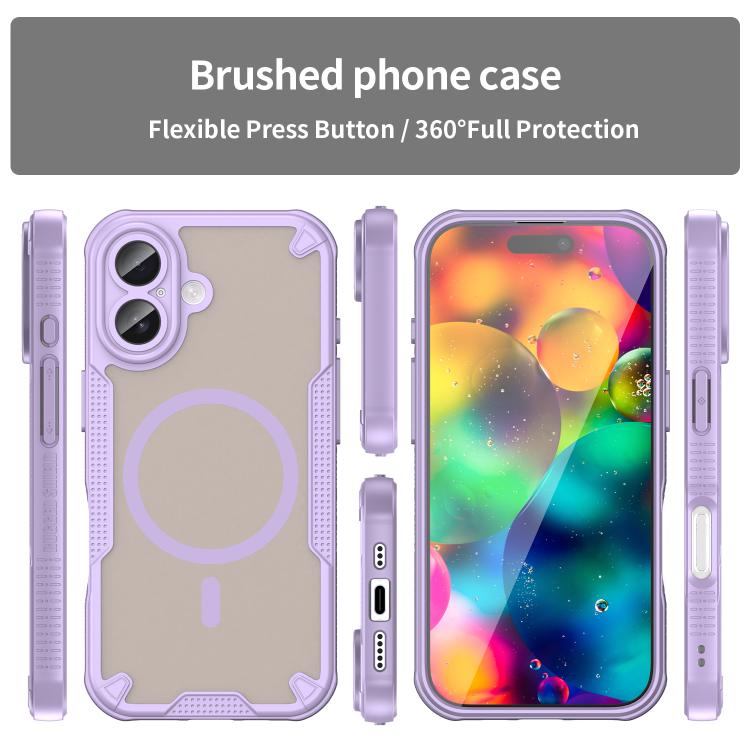 For iPhone 17 Armor Glaze MagSafe Magnetic Phone Case