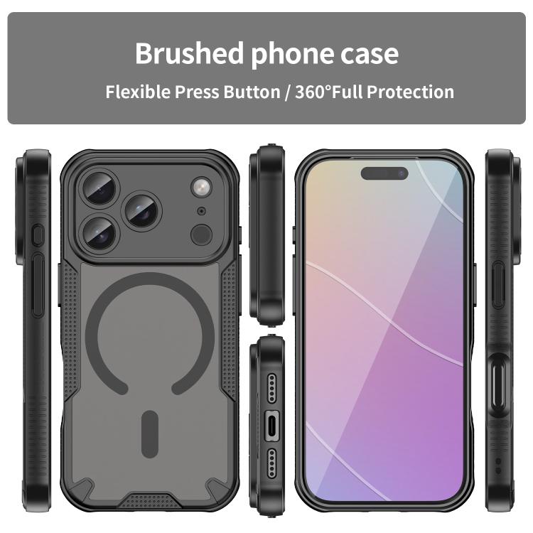 For iPhone 17 Pro Max Armor Glaze MagSafe Magnetic Phone Case