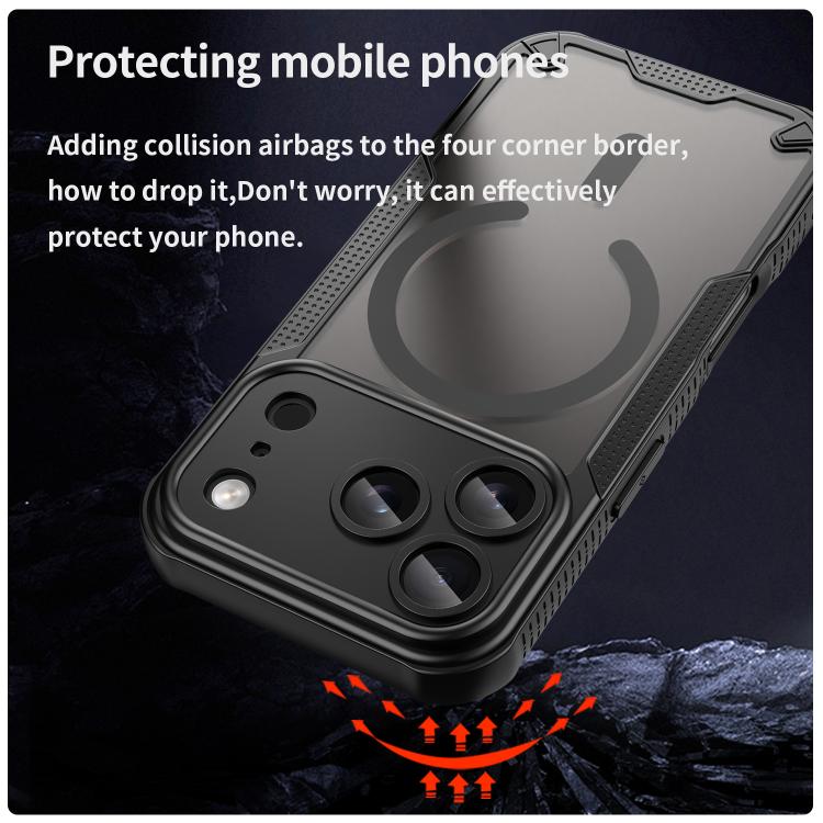 For iPhone 17 Pro Max Armor Glaze MagSafe Magnetic Phone Case