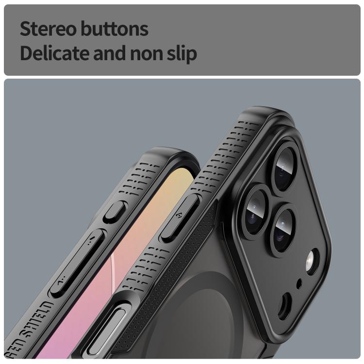 For iPhone 17 Pro Max Armor Glaze MagSafe Magnetic Phone Case
