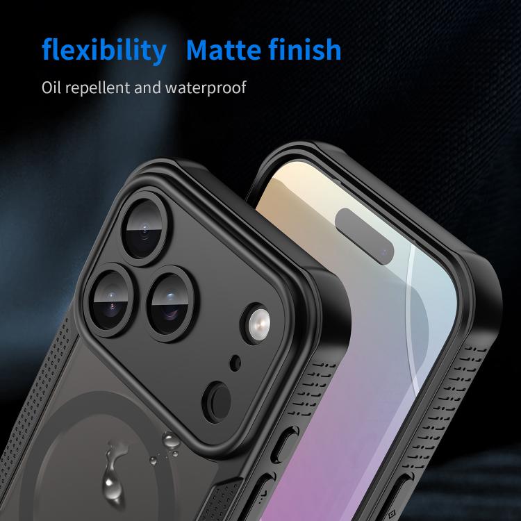 For iPhone 17 Pro Max Armor Glaze MagSafe Magnetic Phone Case